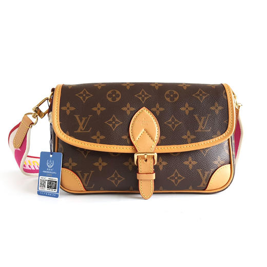 【95新】LV路易威登DIANE手袋M46049老花粉肩带DIANE法棍包单肩包女士240126AK07 商品图0