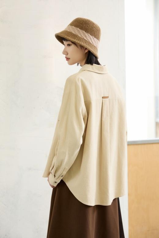 LNNNS 文艺复古全棉叠穿百搭休闲衬衫 21926 商品图4