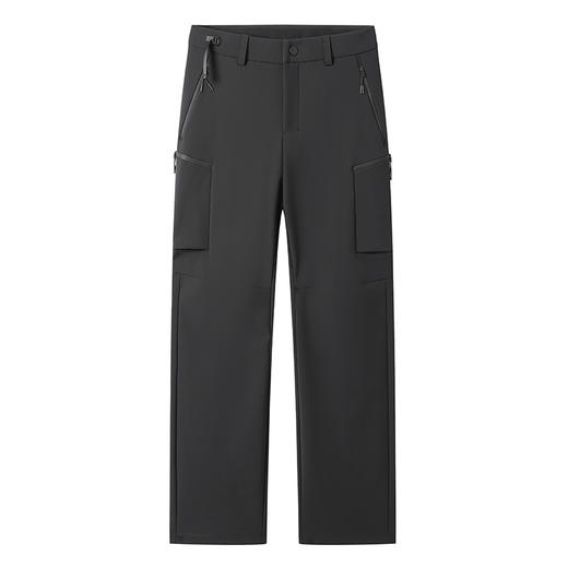 LUCKY DEER幸运鹿情侣款时尚防风御寒防泼水工装登山加绒裤 商品图0