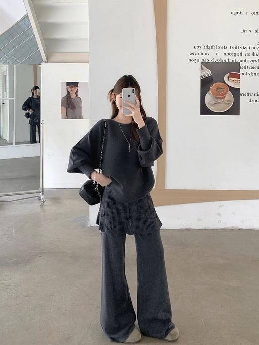 极简蝙蝠袖不规则套装-纪念日百货门店同款169260060 商品图0