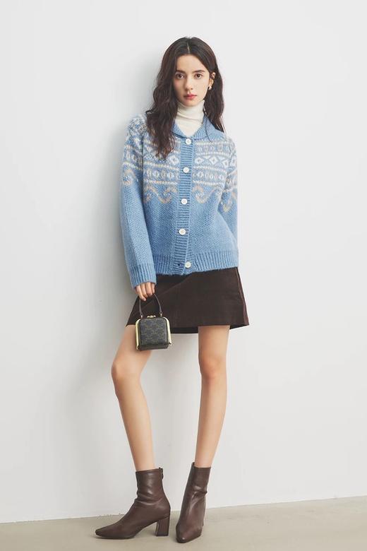 HAYES 费尔岛复古提花小翻领开衫外套 21965 商品图3