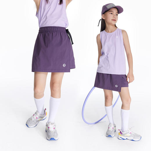onmygame女童半身裙儿童短裙夏季薄款透气2024新款运动工装裙子 商品图1
