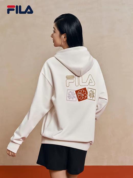 马上起飞2026春新款情侣款海棠花毛圈刺绣帽衫连帽卫衣 Z-15818 商品图7