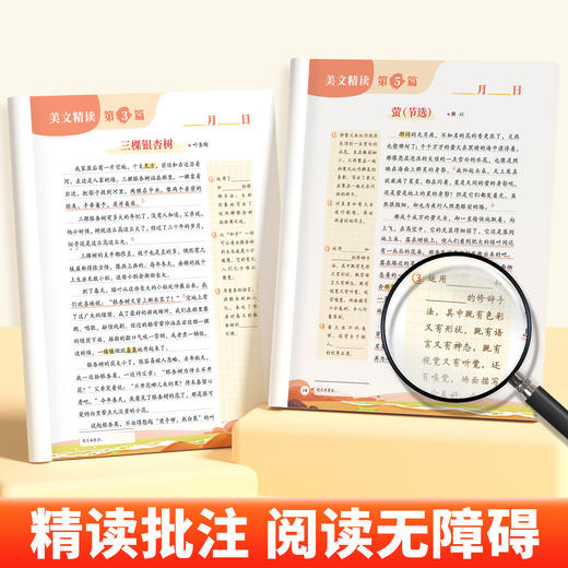 【斗半匠】大语文精读 寒假阅读力训练1-6年级下册 商品图2