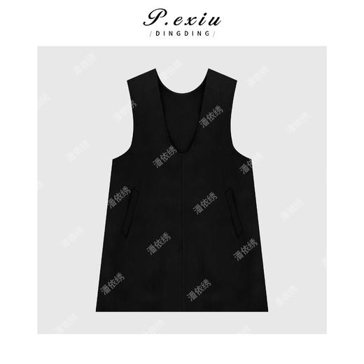 04-3潘依绣丁丁宠粉法式简约气质带口袋背心裙 Q6519 商品图0