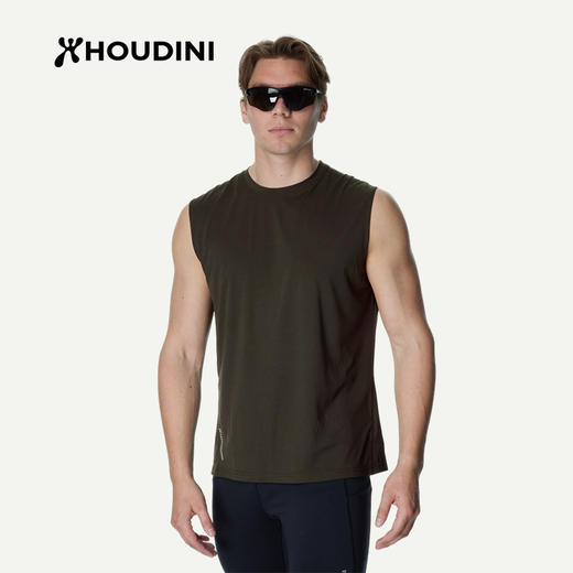 HOUDINI胡丁尼 Pace Air Tank空速男户外26夏新跑步健身无袖背心 840070 商品图0
