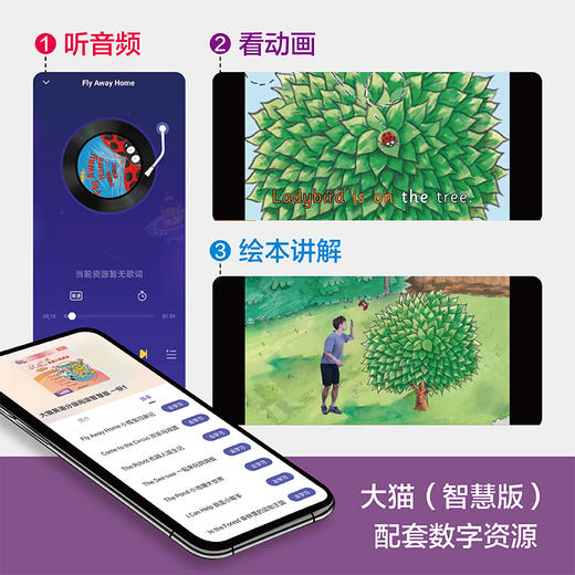 大猫英语分级阅读(智慧版)一级1(适合小学一、二年级)(8册读物+1册指导) 商品图2