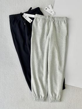 .奥粒绒~ck秋冬加厚刺绣抽绳束脚运动裤 长裤 男女同款