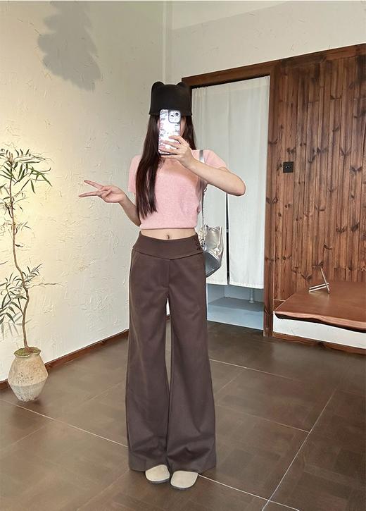 【YW】无忧购春季新款三扣设计感高腰简约阔腿女款西装裤Q-8621（截单3-5天发货) 商品图9