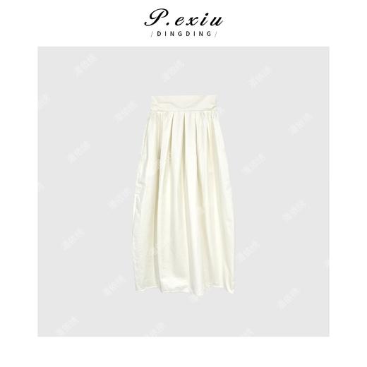 04-3潘依绣丁丁宠粉小众设计师款高腰花苞状半身裙Q8452 商品图1