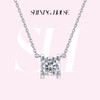ShiningHouse[培育] 18k金钻石项链 圆钻形1克拉钻人工真钻人造钻石K金项链可调节简约牛头款钻石项链悦己送礼臻选【此商品不支持7天无理由退货退款】预计3日发货 商品缩略图0