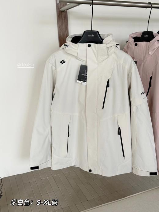 F012820可拆卸抓绒内胆摇粒绒情侣款三合一冲锋衣 商品图6