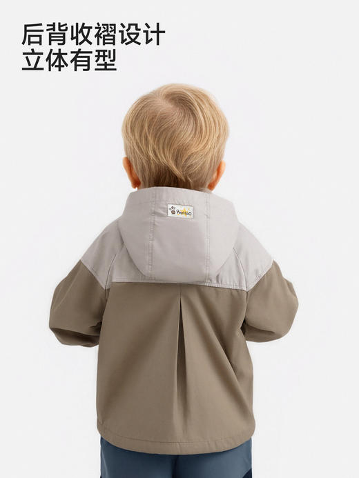 英氏儿童防晒衣男童连帽防晒衣春秋户外休闲皮肤衣YRWVJ1S006A 商品图2