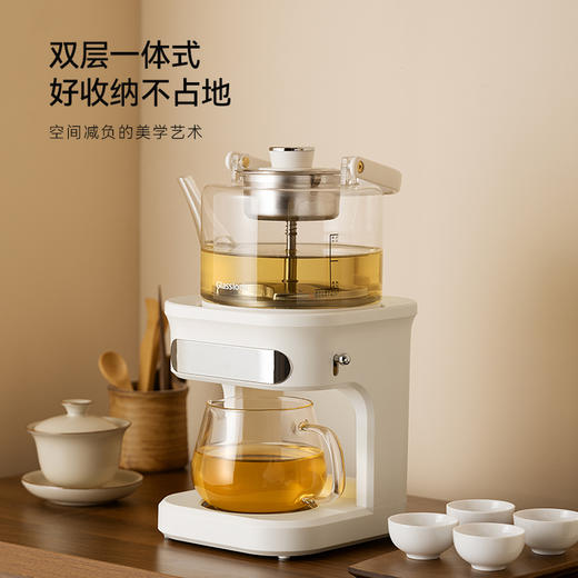 韩国喷淋煮茶器蒸煮一体全自动上水--1L（自动上水）GE-TE14BMB 商品图4