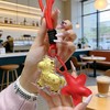 2026足金999马上发财钥匙扣黄金圣诞手机链送礼星星可爱包包挂件 商品缩略图4