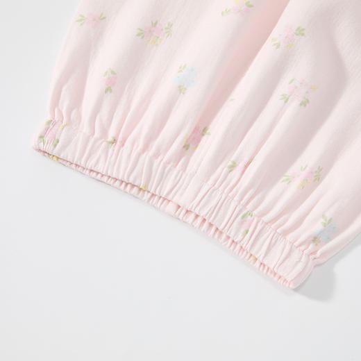 怡比清新花语家居长袖开襟套装HY25AUN091粉红色调（90#-130#） 商品图8