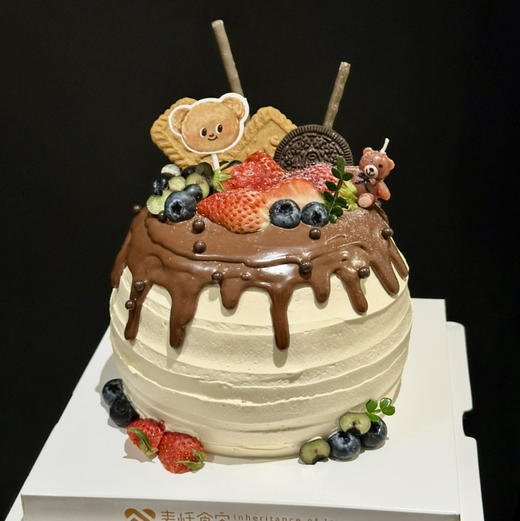 海盐焦糖奶油蛋糕（需自提）应季水果随机 商品图0