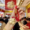 表面含金不含金财神驾到马上发财手机挂件钥匙扣包包挂饰车挂新款新品 商品缩略图4
