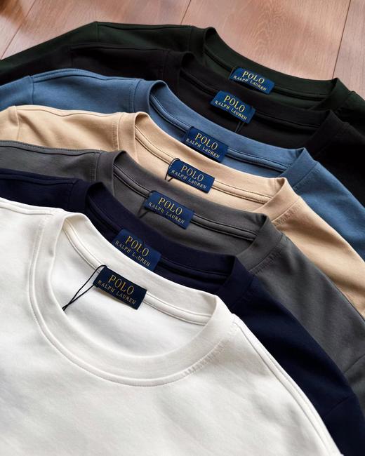 F012802男装男款刺绣标棉质长袖T恤圆领打底衫 商品图3