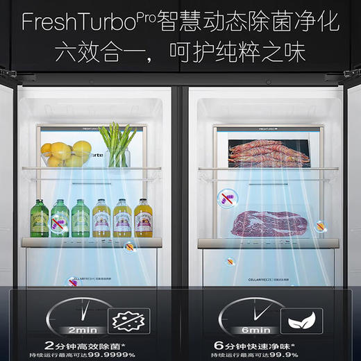 【重磅新品】卡萨帝340组合对开冰箱超薄内嵌式680升大容量双拼冰箱变频风冷无霜超低温 博卡灰冷藏冷冻组合对开 680升 商品图3