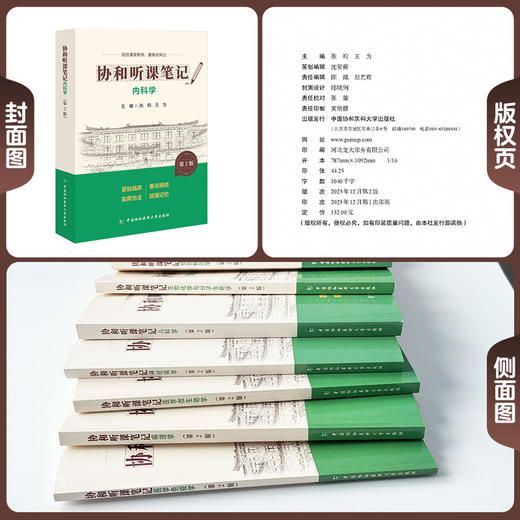内科学 第2版 协和听课笔记 张昀 王为 主编 结合课堂教学 重难点突出 9787567927490中国协和医科大学出版社 商品图2