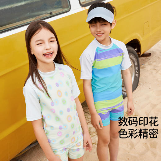 onmygame儿童游泳衣分体套装夏季抗氯防晒男女童泳衣裤 商品图2