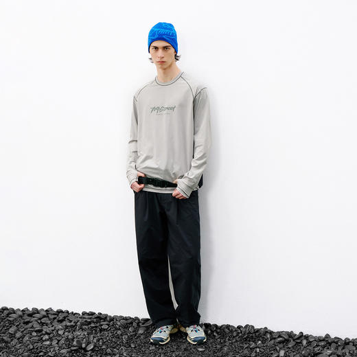 714street抗菌防晒速干明线印花长袖上衣2026新款圆领凉感T恤男女 商品图4