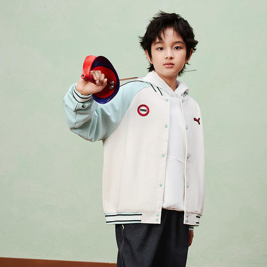 PUMA彪马童装2026春季新款儿童针织便服男童棒球服 商品图1