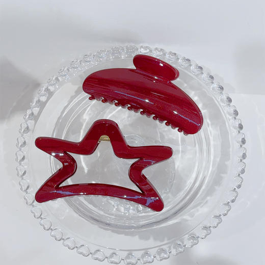 质感红色抓夹-纪念日百货门店同款169248335 商品图3