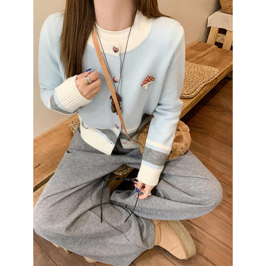 <曾小咸推荐>2.8现货秒杀 ！微信超特价！立体小蘑菇针织开衫 日常199.99 立减110 秒杀89.99！！ 商品图2