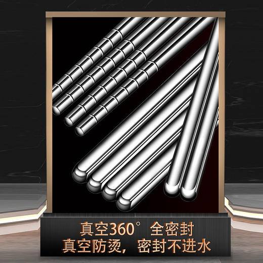【跨境出口德国316不锈钢油炸筷】316L不锈钢油炸筷子加长防滑筷子实木防烫火锅筷厨房耐高温捞面筷 商品图3