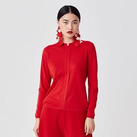 圆领精纺针织女套衫 SJF92W120N
