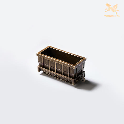 铜师傅 见微系列《蒸汽机车》办公室火车模型铜摆件 家居铜工艺品 商品图5