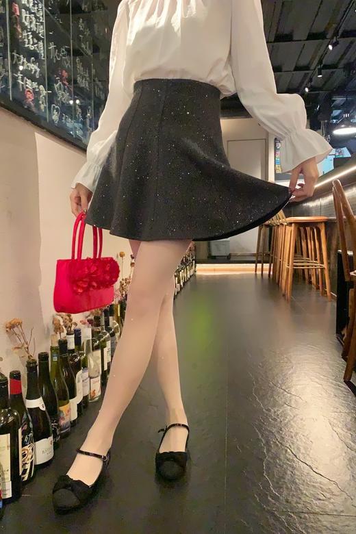 ANSUABEL 细闪高腰显瘦百搭A字半裙 21999 商品图0