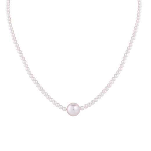 三彩2026新款曼塔玫瑰粉色珍珠项链清冷气质法式甜酷优雅通勤约会 商品图2