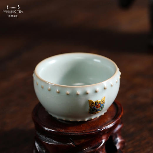 问鼎鼎峰系列天青猪首战鼓杯（诸事顺遂） 商品图1