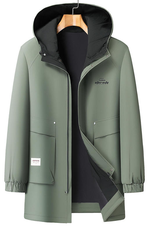 【DX】320斤大依优型大码男装春秋中长款夹克外套加肥加大码休闲运动上衣夹克 商品图5