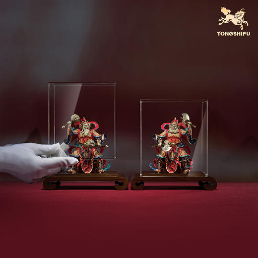 铜师傅 见微系列《门庭永固》客厅门神铜摆件 家居装饰工艺品 商品图6