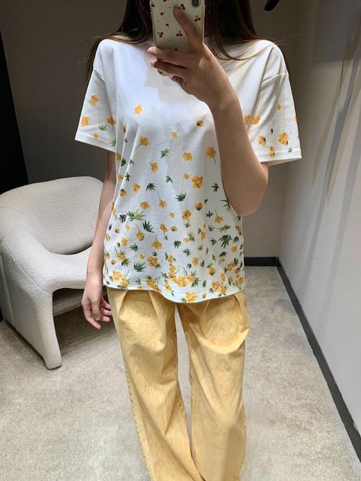 女款印花刺绣短袖T恤ba010 商品图3