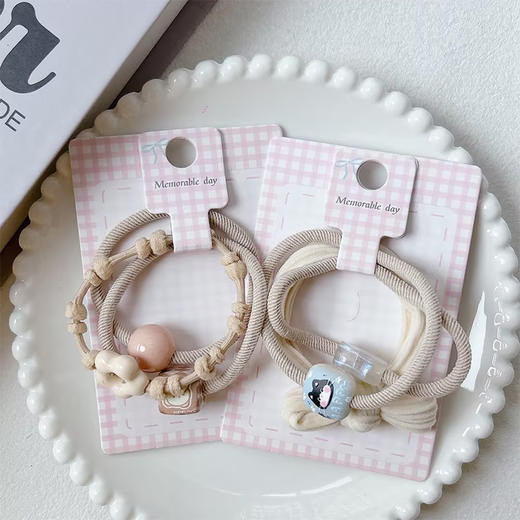 米色元素皮筋彩卡皮筋-纪念日百货门店同款169261038 商品图0