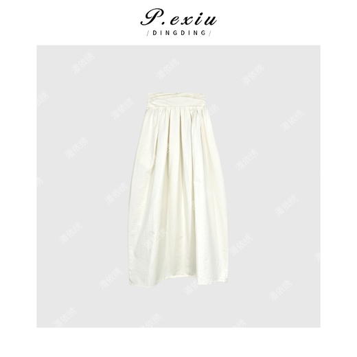 04-3潘依绣丁丁宠粉小众设计师款高腰花苞状半身裙Q8452 商品图0