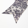 ROMI STUDIO“儒雅之间”100%真丝花卉印花手工挑边长丝巾 428D7002 商品缩略图5