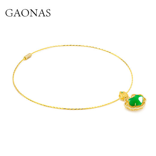GAONAS   事事如意 中式贵气金色项链11725XG 商品图2