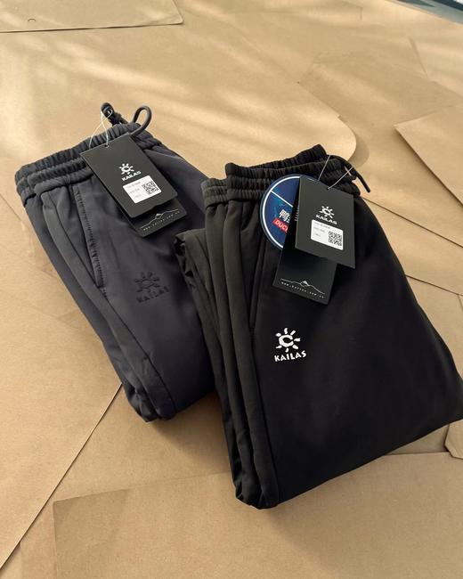 F012812轻户外防风锁温保暖直筒羽绒裤休闲长裤 商品图3