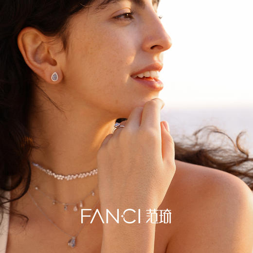 Fanci范琦蓝眼泪系列 蓝眼泪耳钉小众轻奢送女友闺蜜新年生日礼物 商品图4