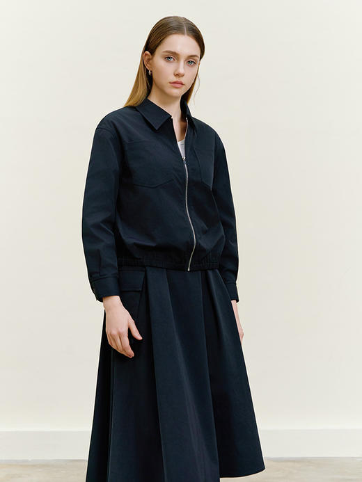 【短款风衣外套】26年春季新品女生100%聚酯纤维拉链款外套 商品图2