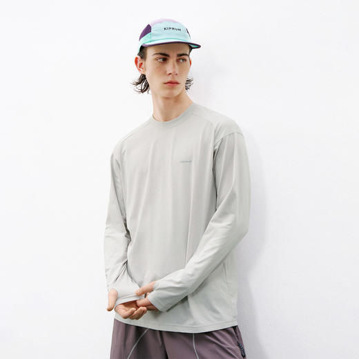 714street7A抗菌防晒速干几何印花长袖上衣2026新款圆领T恤男女 商品图4