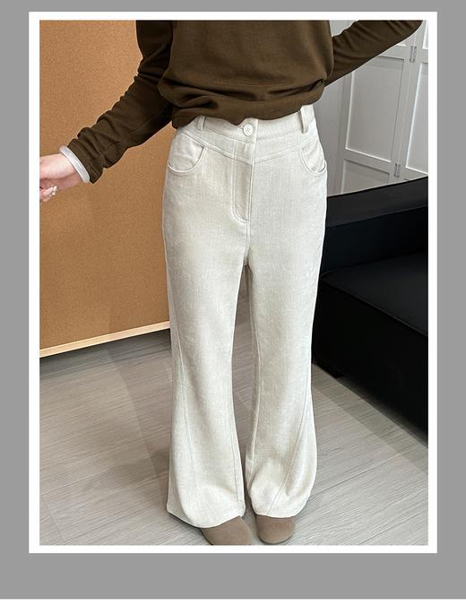 【YW】无忧购早春新款简约舒适修身微喇休闲裤女款Q-A9273（截单3-5天发货） 商品图1