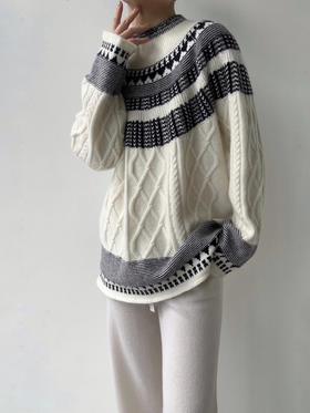 VC｜HD25001 Ulla knit sweater [针织上衣 白  ]【HOLIDAY】