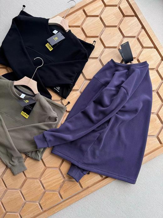 F012822日系复古双面摇粒绒宽松休闲卫衣 商品图3